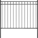 vidaXL - ASSEN - Tuinhek - Staal - 1,7 x 1,2 m - Zwart