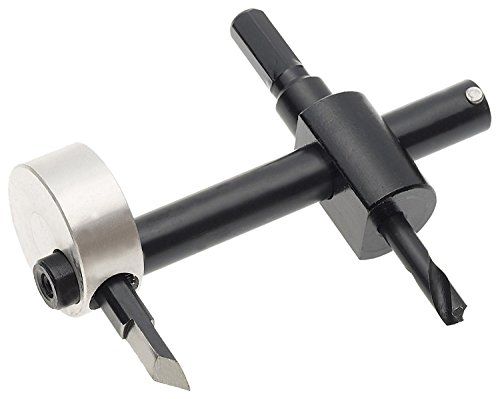 MIBRO 460271 Verstelbare Cirkel Hole Cutter - Zilver/Zwart