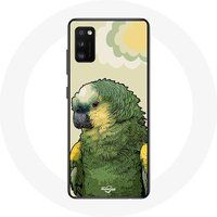 Maniacase Hoesje voor Oppo A16 Amazone papegaaien groen