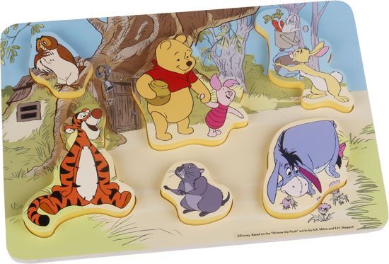 Disney Puzzel Poeh hout 7 stukjes