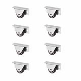 Sotech Set van 8 Kastwielen TRIER (Ø 30 mm, donkergrijs)