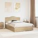 Maison Exclusive - Cadre de lit avec tête de lit en chêne Sonoma 150 x 200 cm Matériau dérivé du bois
