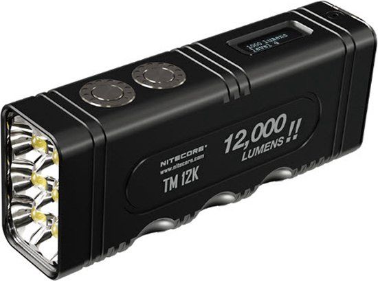 Nitecore TM12K Zaklamp - 12000 Lumen - Oplaadbaar
