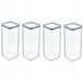 POTZ Store&Fresh 2 litres – set de 4 pièces. Boîtes de conservation pour aliments secs, comme le riz et les pâtes