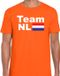Bellatio Decorations EK / WK supporter T-shirt heren - oranje - Team NL - Holland vlag - voetbal supporter S
