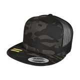 Flexfit Multicam Trucker Cap Unisex Baseball Cap, Zwart, One Size