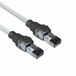 ACT Grijze 5 meter S/FTP CAT6A IDC 4PPoE / PoE++ 100W LSZH patchkabel snagless met RJ45 connectoren