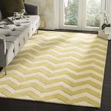Safavieh Vloerkleed Crosby handgemaakt wol Goudkleurig Symmetrisch patroon 120x180 cm