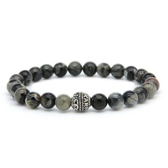 KARMA Jewelry Karma Heren Armband Zilver 925 Gepolijst 20 cm