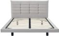 Vente-unique Bedframe stof grijs 140 x 190 cm
