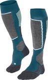 FALKE SK2 warm dik wol functioneel materiaal skisokken dames blauw - maat 37-38