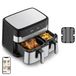 Tefal Dual Easy Fry & Grill EY905D - 8.3L XXL Hot Air Fryer - Stainless Steel