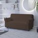 Italian Bed Linen DAHLIA Elastische bankovertrek, polyester, bruin, 2-zits