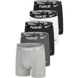 Nike Essential Cotton Stretch Trunk Boxershorts Heren - Lichtgrijs, Maat L (3 stuks)
