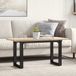 Maison Exclusive - Table de conférence avec cadre en forme de O, 100x50x45,5 cm, en bois de pin et acier