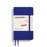 LEUCHTTURM1917 370534 weekkalender & notitieboek 2025, Pocket A6 zachte kaft - 12-maanden-planner, 80 g, gelinieerd - inkt