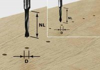 HW S8 D10/30 Z Dowel Drill Bit HW