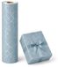 MTis B.V. Cadeaupapier op rol Diamant Metallic Grijs Blauw 50 cm