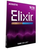 Elixir Strings 80/20 Bronze Acoustic Resonator Guitar Strings with POLYWEB Coating, (.016-.056)