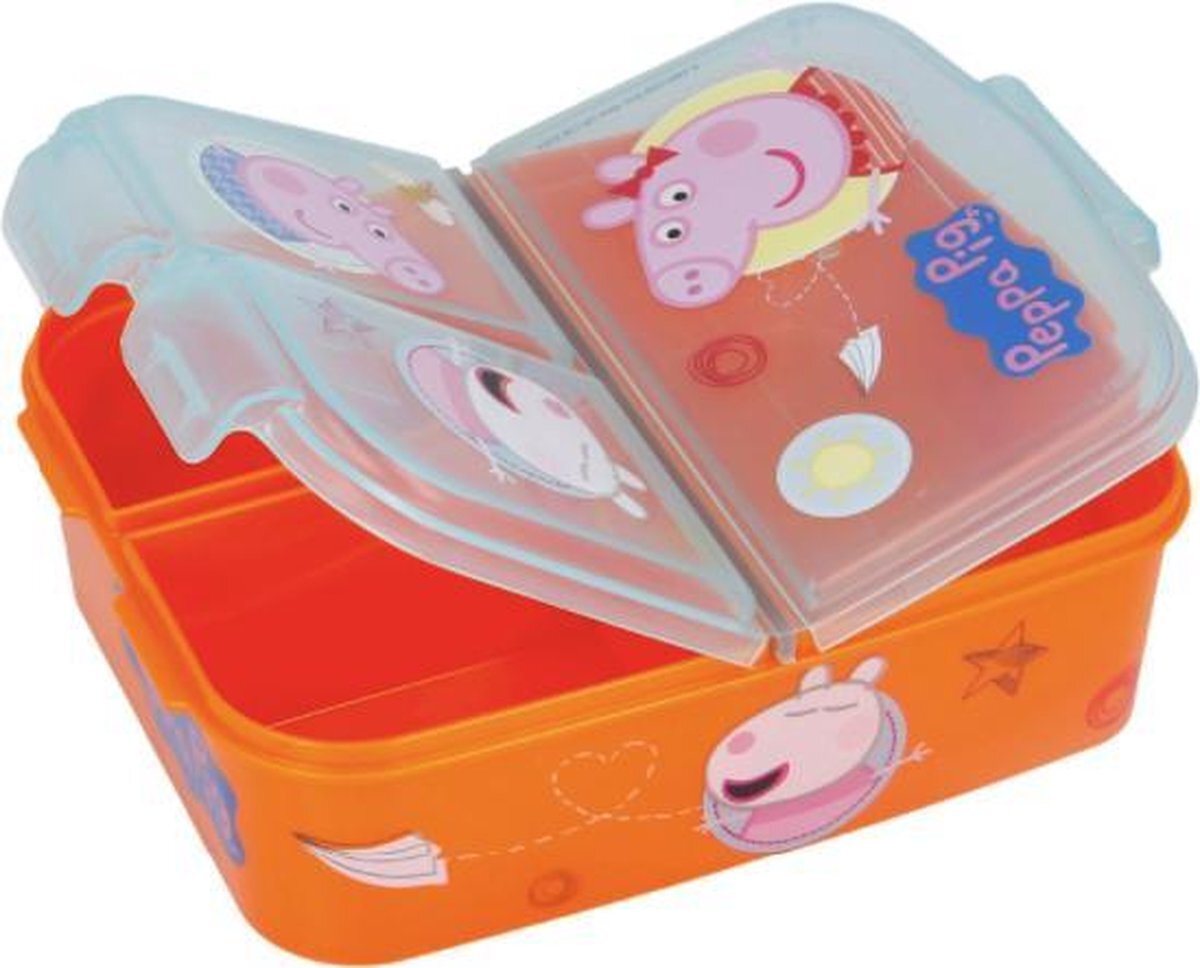 Peppa Pig Brooddoos met meerdere compartimenten