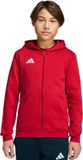Adidas Performance Entrada26 Hoodie Met Lange Ritssluiting Kids - Kinderen - Rood