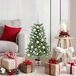 Prolenta Maison Exclusive Kerstboom met 150 LED-lampjes, inclusief voet, groen, 90 cm, gemaakt van PE