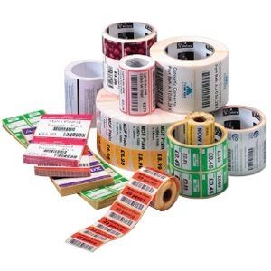 Zebra Z-Select 2000D Printeretiketten - Zwart, Wit - Papier