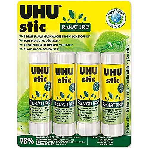 UHU Stic ReNATURE Lijmstiften - 40 g - 4 stuks