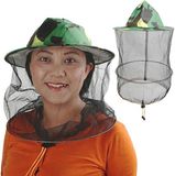 Merkloos Set van 2 imkerhoeden met insectennet, vert