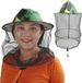 Merkloos Set van 2 imkerhoeden met insectennet, vert