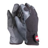 Oregon Leren Werkhandschoenen, Stretch Leren Handschoenen met Verstelbare Pols & Stoffen Mesh, Binnen & Buiten, PBM Handschoenen voor Dames & Heren, Heavy Duty Tuinhandschoenen - Maat Medium