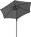 Merkloos Parasol 270 cm Rond Grijs