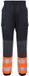 Portwest PW3 Hi-Vis Flexi Klasse 1 Jogging Broek KX341 - Zwart/Oranje - XXXL