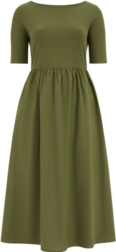 WE Fashion Dames jersey maxi jurk - Curve