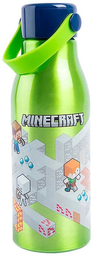 Stor Minecraft Waterfles Groen