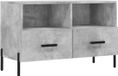 vidaXL Meuble TV 80x36x50 cm bois de manguier finition béton gris