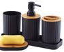 Omgoods - Set de 5 accessoires de salle de bain décoratifs, moderne et pratique