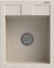 Granitan Spoelbakken Keuken Granieten Best - Enkele Spoelbak - met Sifon - 50x40x18cm - Beige