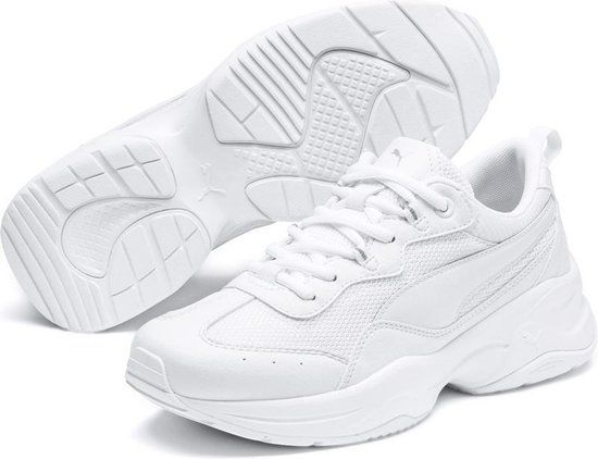 PUMA Cilia Sneakers Dames - Puma White-Gray Violet-Puma Silver - Maat 37