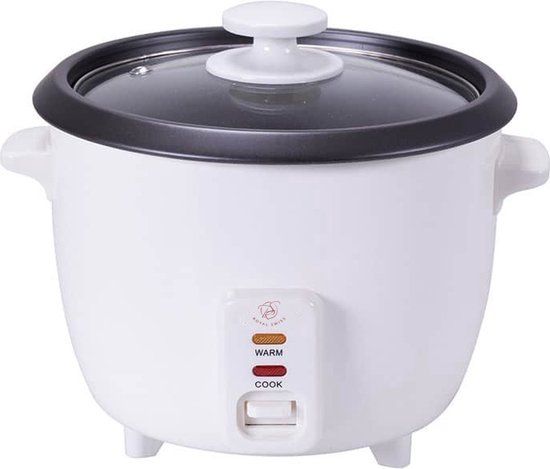 KING KITCHEN Kitchen King RS-022 Rijstkoker - 1,5L - 300 W - Wit/Zwart