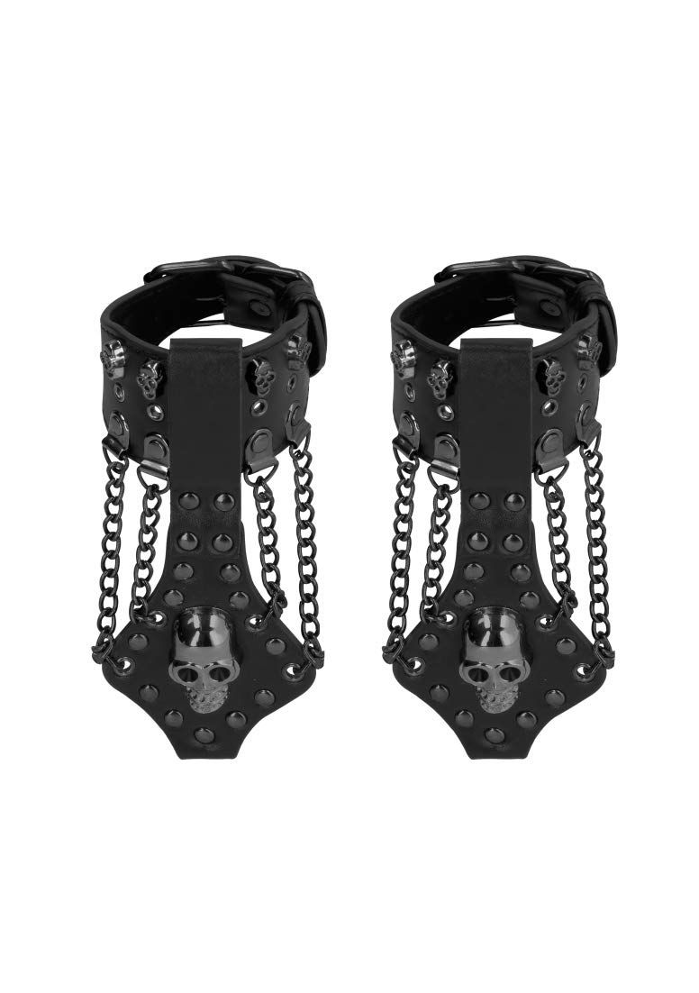 Ouch! Skulls and Bones Shots - Zwart - Doodshoofden en chains