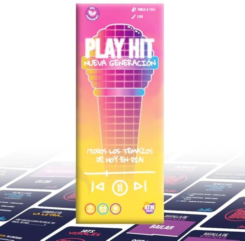 Play Hit Nieuwe generatie Bordspellen voor volwassenen, muziek 2010-2026 in het Spaans, kaartspel voor feestjes met vrienden en familie, origineel cadeau