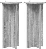 vidaXL Plantenstandaard 2 stuks Grijs Sonoma 40 x 40 x 80 cm Bewerkt Hout