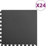 vidaXL Vloerkleed Zwart Wol 60x60 cm