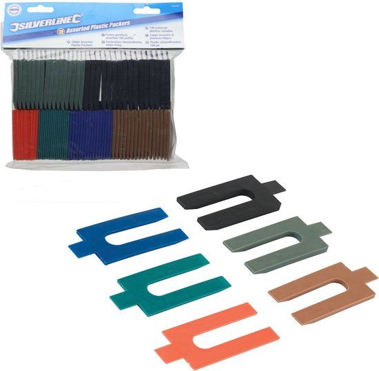 Silverline Plastic Spacers - 100 Pieces