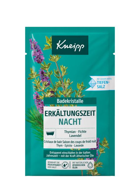 Kneipp Badzout Erkältungszeit Nacht - 60g - Tijm, Lavendel