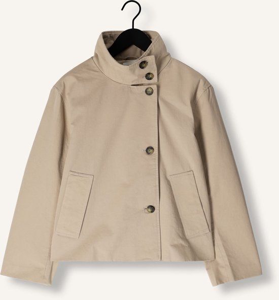 OBJECT COLLECTORS ITEM Object Objgro Re Short Jacket Women's Summer Jacket - Taupe - Size 36