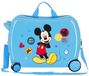 Disney Rolling Suitcase 4 Wheels Enjoy The Day Mickey Mouse Twister Light Blue