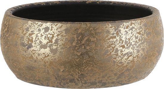 Mica Decorations Clemente Bowl Round Gold 15x37cm - Gold