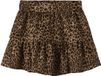 NAME IT NKFVINAYA SKIRT FFF NOOS Jupe Fille Noir Panthère Polyester Élasthanne